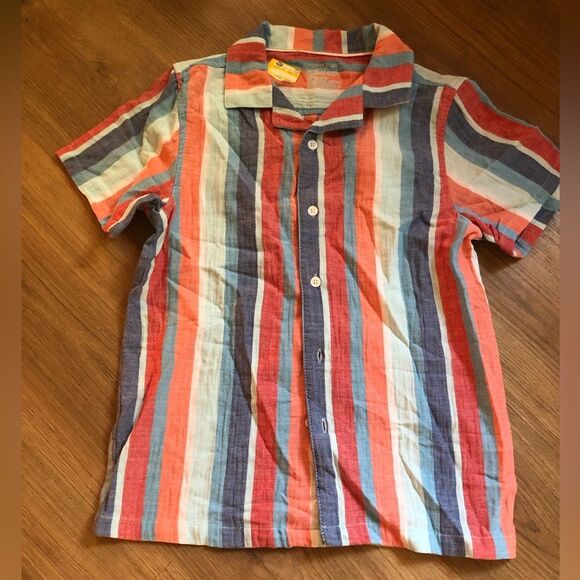 📳 Cat & Jack | Stripped Button Up - Picture 1 of 1